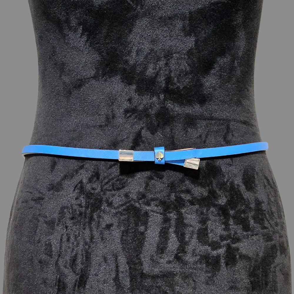 Kate Spade New York Belt Riverside Shoestring Bow Leather Vacation Minimalist
